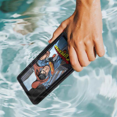 DC Comics Superman Flying Pose Galaxy Note 10 Waterproof Case
