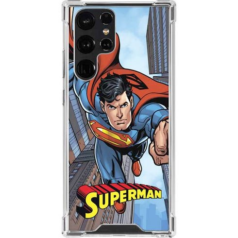 DC Comics Superman Flying Pose Galaxy S23 Ultra Clear Case