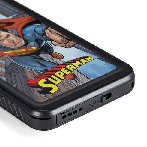 DC Comics Superman Flying Pose Galaxy S24 Plus Waterproof Case