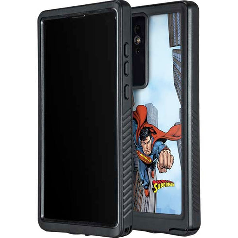 DC Comics Superman Flying Pose Galaxy S24 Ultra Waterproof Case