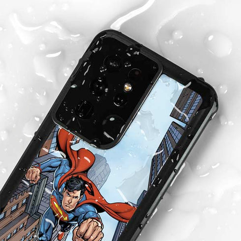 DC Comics Superman Flying Pose Galaxy S24 Ultra Waterproof Case
