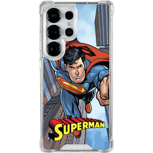 DC Comics Superman Flying Pose Galaxy S25 Ultra Clear Case