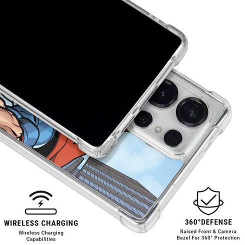 DC Comics Superman Flying Pose Galaxy S25 Ultra Clear Case