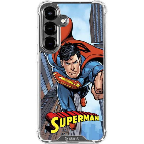 DC Comics Superman Flying Pose Galaxy S26 Plus Clear Case