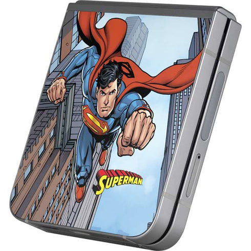 DC Comics Superman Flying Pose Galaxy Z Flip6 Skin