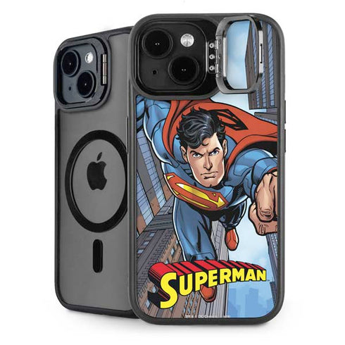 DC Comics Superman Flying Pose iPhone 15 Plus Kickstand Case