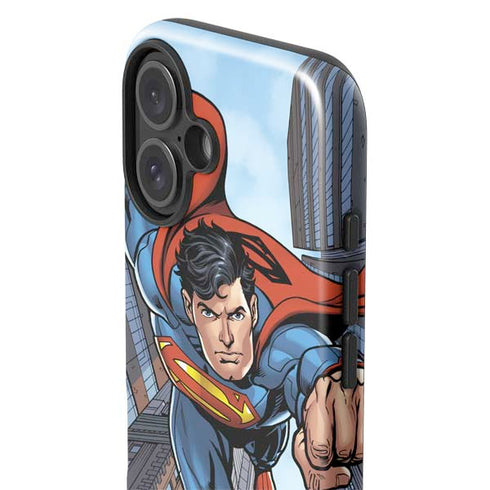 DC Comics Superman Flying Pose iPhone 16 Plus Impact Case