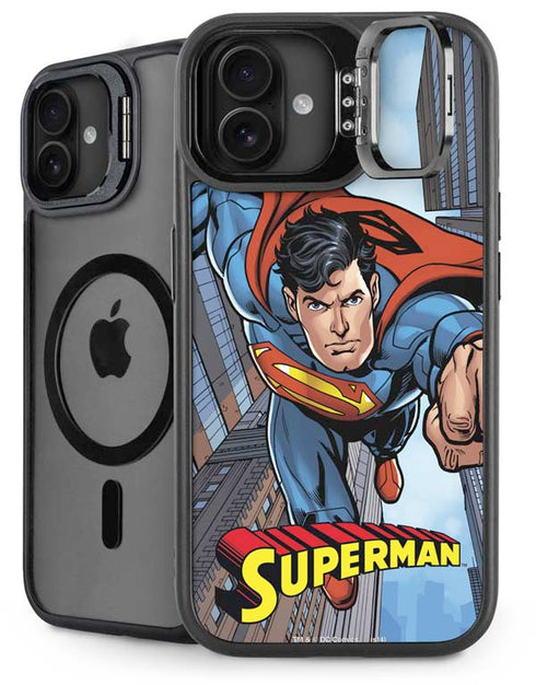 DC Comics Superman Flying Pose iPhone 16 Plus Kickstand Case