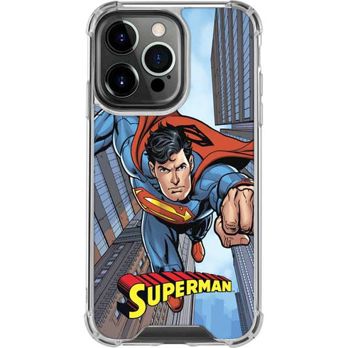 DC Comics Superman Flying Pose iPhone 16 Pro Clear Case