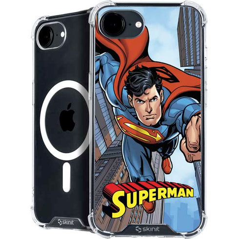 DC Comics Superman Flying Pose iPhone 16e MagSafe Case