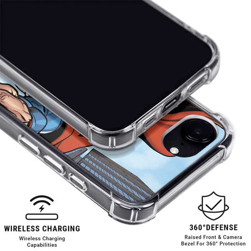 DC Comics Superman Flying Pose iPhone 16e MagSafe Case