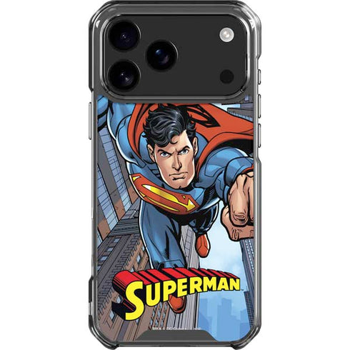 DC Comics Superman Flying Pose iPhone 18 Pro Max Clear Case