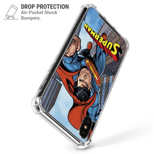 DC Comics Superman Flying Pose iPhone X/XS Clear Case