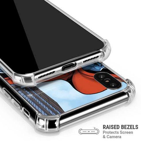 DC Comics Superman Flying Pose iPhone X/XS Clear Case