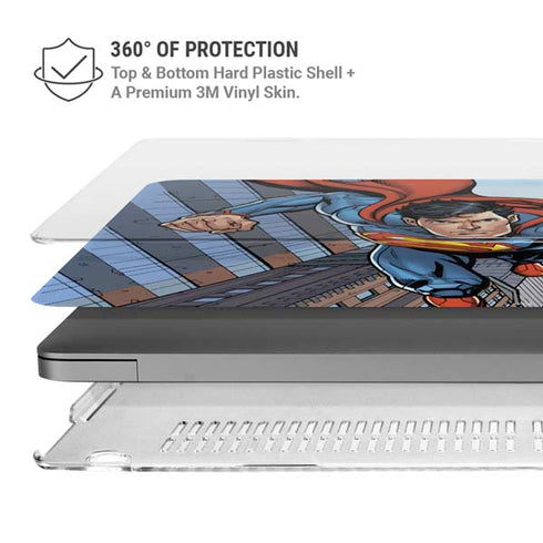 DC Comics Superman Flying Pose MacBook Pro 14in (2021-24) Case plus Skin