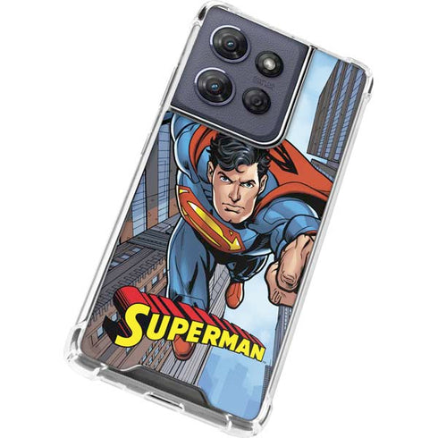 DC Comics Superman Flying Pose Moto G 5G (2025) Clear Case