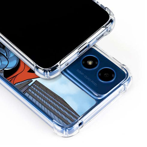 DC Comics Superman Flying Pose Moto G Play 4G (2024) Clear Case