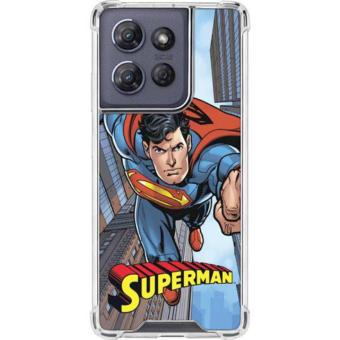 DC Comics Superman Flying Pose Moto G Play 5G (2025) Clear Case
