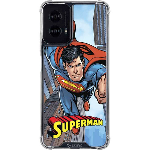 DC Comics Superman Flying Pose Moto G Power 5G (2024) Clear Case