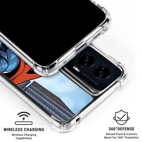 DC Comics Superman Flying Pose Moto G Power 5G (2024) Clear Case
