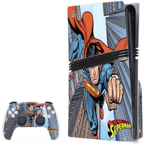 DC Comics Superman Flying Pose PS5 Pro Disk Bundle Skin