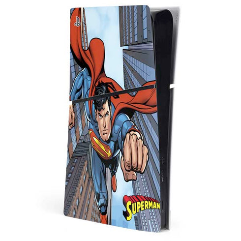 DC Comics Superman Flying Pose PS5 Slim Digital Edition Console Skin