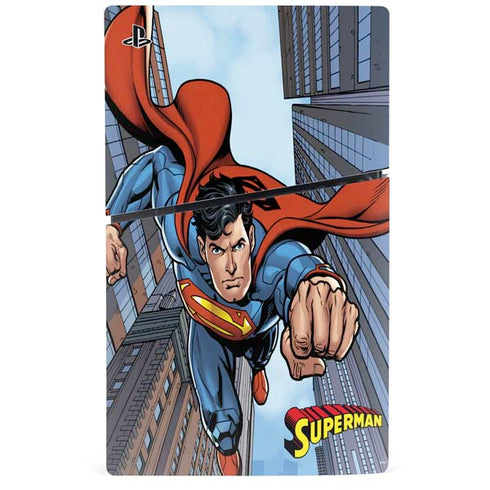 DC Comics Superman Flying Pose PS5 Slim Digital Edition Console Skin