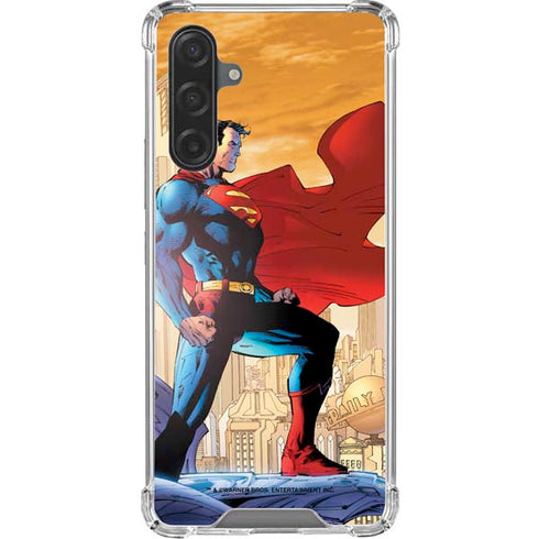 DC Comics Superman For Tomorrow Cover Art by Jim Lee Galaxy A17 Clear Case
