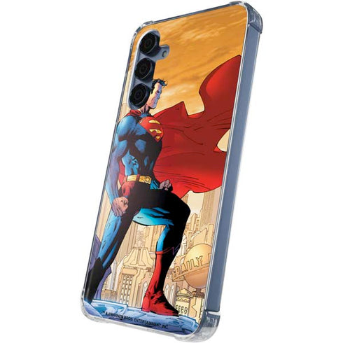DC Comics Superman For Tomorrow Cover Art by Jim Lee Galaxy A55 5G Clear Case