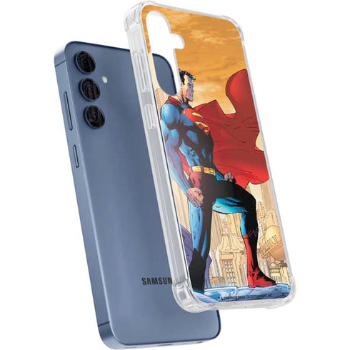 DC Comics Superman For Tomorrow Cover Art by Jim Lee Galaxy A55 5G Clear Case