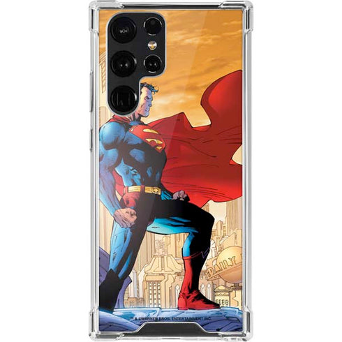 DC Comics Superman For Tomorrow Cover Art by Jim Lee Galaxy S22 Ultra Clear Case