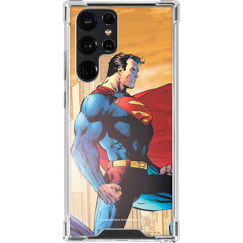 DC Comics Superman For Tomorrow Cover Art by Jim Lee Galaxy S23 Ultra Clear Case