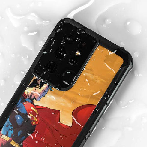 DC Comics Superman For Tomorrow Cover Art by Jim Lee Galaxy S24 Ultra Waterproof Case