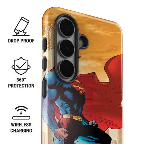 DC Comics Superman For Tomorrow Cover Art by Jim Lee Galaxy S26 Plus Impact Case