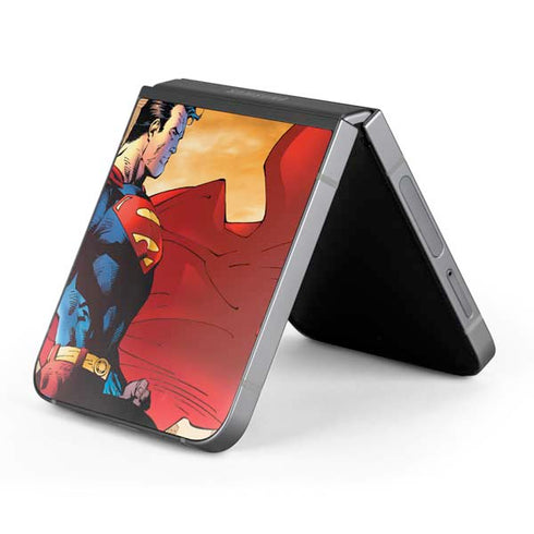 DC Comics Superman For Tomorrow Cover Art by Jim Lee Galaxy Z Flip6 Skin