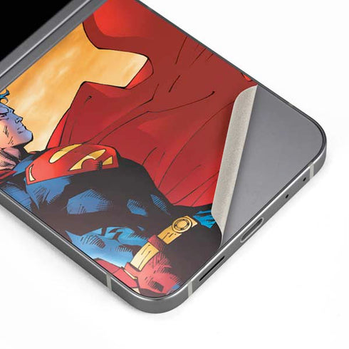 DC Comics Superman For Tomorrow Cover Art by Jim Lee Galaxy Z Flip6 Skin