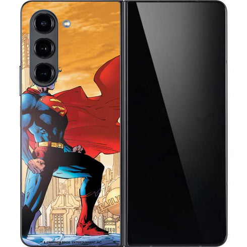 DC Comics Superman For Tomorrow Cover Art by Jim Lee Galaxy Z Fold5 5G Skin