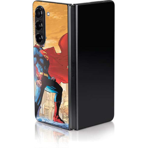 DC Comics Superman For Tomorrow Cover Art by Jim Lee Galaxy Z Fold5 5G Skin