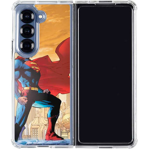 DC Comics Superman For Tomorrow Cover Art by Jim Lee Galaxy Z Fold6 Clear Case