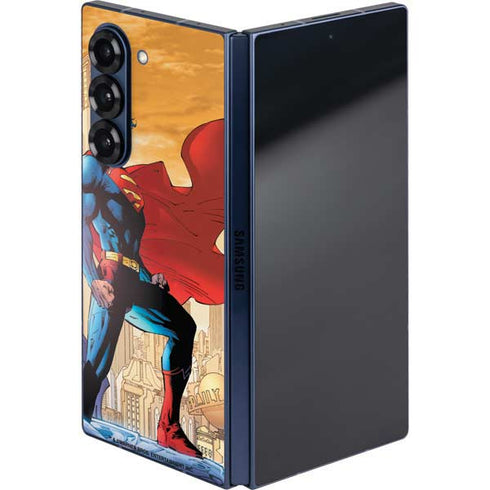 DC Comics Superman For Tomorrow Cover Art by Jim Lee Galaxy Z Fold6 Skin