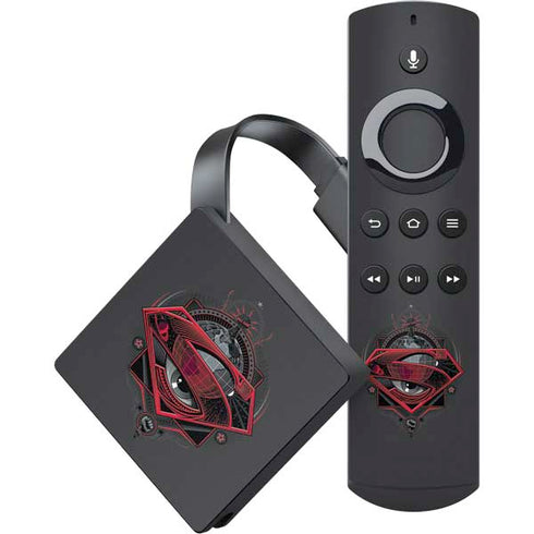 DC Comics Superman Grey Eye Collage Amazon Fire TV Skin
