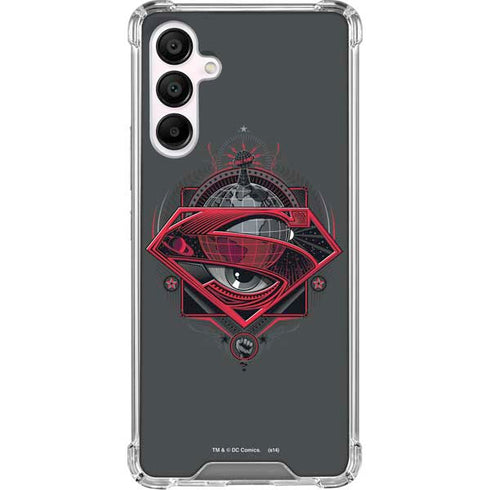 DC Comics Superman Grey Eye Collage Galaxy A16 5G Clear Case