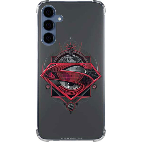 DC Comics Superman Grey Eye Collage Galaxy A35 5G Clear Case