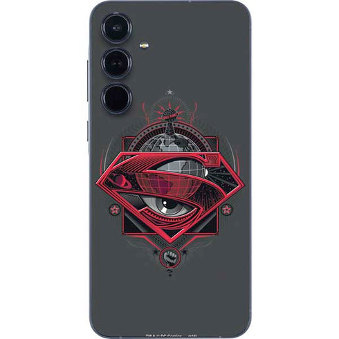 DC Comics Superman Grey Eye Collage Galaxy A35 5G Skin