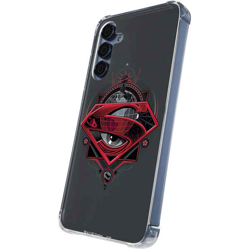 DC Comics Superman Grey Eye Collage Galaxy A55 5G Clear Case