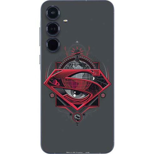 DC Comics Superman Grey Eye Collage Galaxy A55 5G Skin
