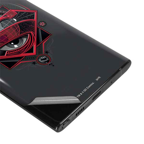 DC Comics Superman Grey Eye Collage Galaxy Note 10 Plus Skin