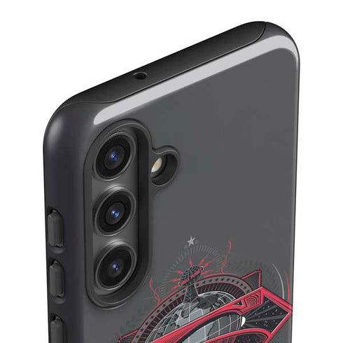 DC Comics Superman Grey Eye Collage Galaxy S25 Impact Case