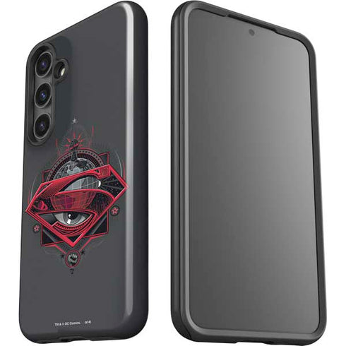 DC Comics Superman Grey Eye Collage Galaxy S25 Impact Case