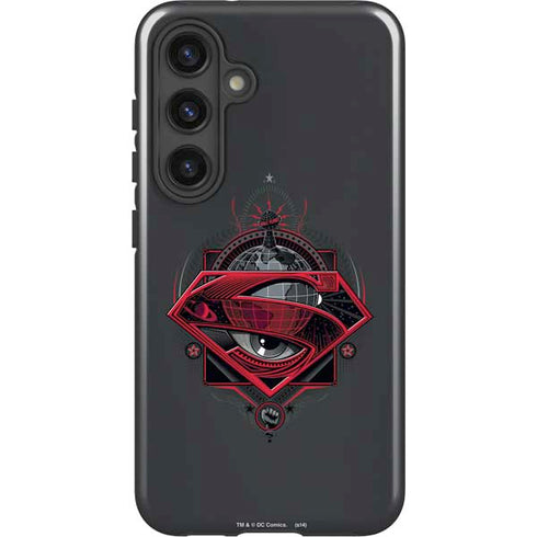 DC Comics Superman Grey Eye Collage Galaxy S25 Plus Impact Case